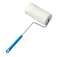 Obraz premium Paint roller on a transparent background