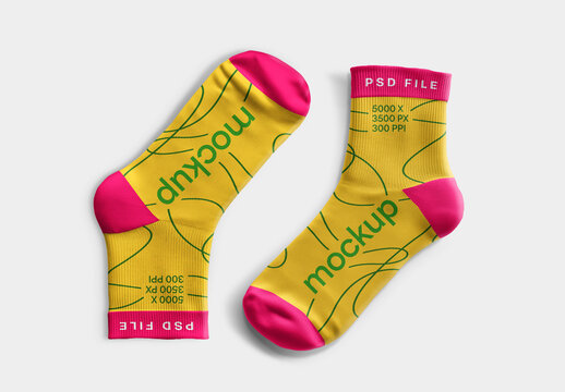 Socks Mockup for Creative Design and Branding Projects