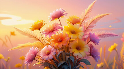 Obraz premium flowers in the garden