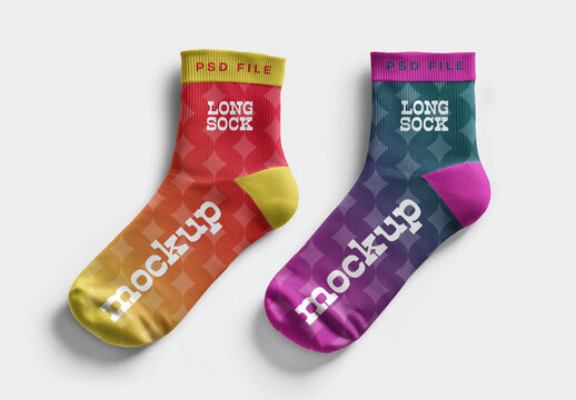 Socks Mockup for Creative Design and Branding Projects