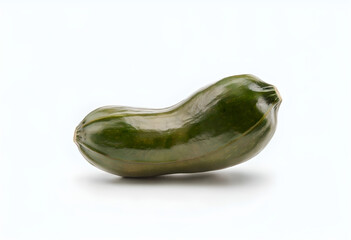 Lagenaria vulgaris fruit isolated on white background