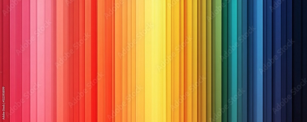 Poster colorful spectrum lines creating vibrant striped background