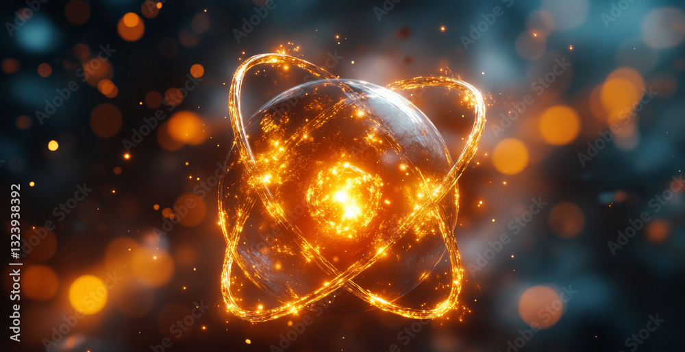 Poster This dynamic artwork illustrates key elements of quantum computing such as qubits, superposition, and entanglement, depicting the vibrant interactions within a quantum system.