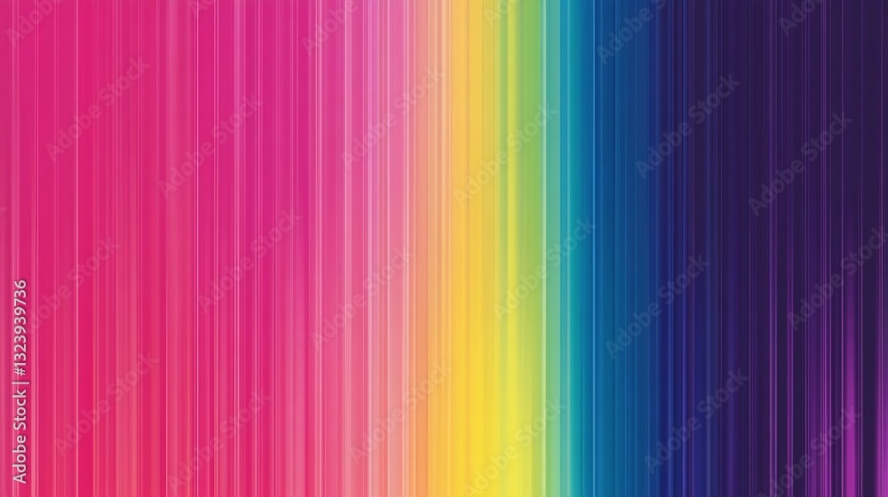 Poster Colorful spectrum gradient creating vibrant vertical stripes background