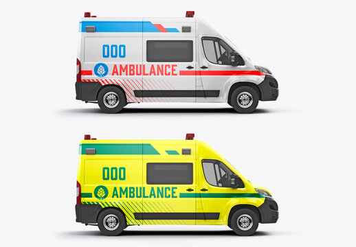 Van Ambulance Mockup