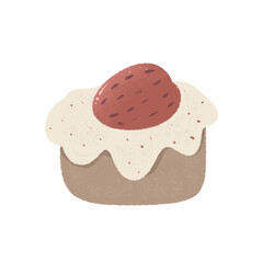 Cute cake cartoon