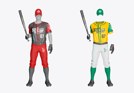 Baseball Kit Pose Mockup