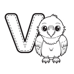 Alphabet coloring page. coloring page for kids.