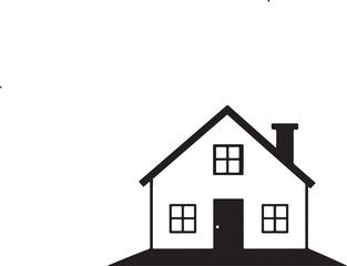 house icon isolated on white