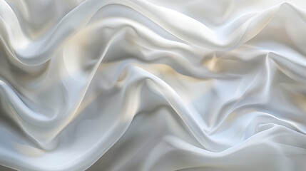 Fototapeta premium Smooth, undulating lines create a minimalist depiction of flowing silk in an abstract manner.