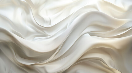 Obraz premium Smooth, undulating lines create a minimalist depiction of flowing silk in an abstract manner.