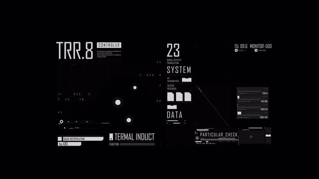 Screen FUI element for various displays in 4k res