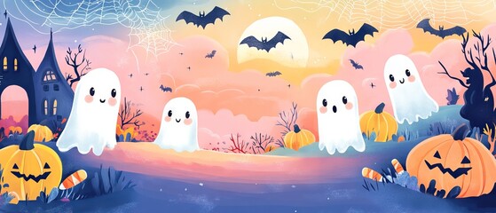 Halloween concept backdrop