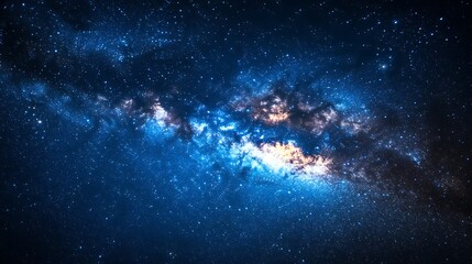 Fototapeta premium Stunning Deep Space Milky Way Galaxy Image: Explore the Universe's Beauty and Wonder in High Resolution Detail.