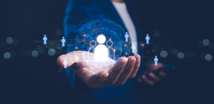 Business ecosystems and partnerships concept. Business collaboration strategies. The complex network of organizations to create value for customers acquisition , suppliers, and other stakeholders.