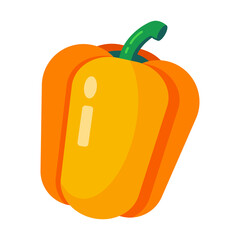 Yellow pepper illustration