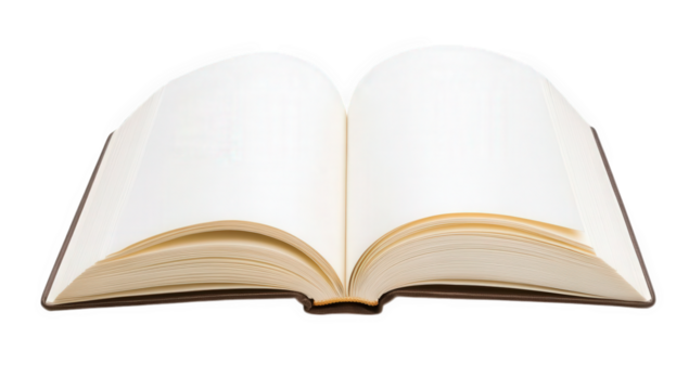 an open book with blank pages symbolizing potential creativity and the opportunity for new ideas and stories to be written
