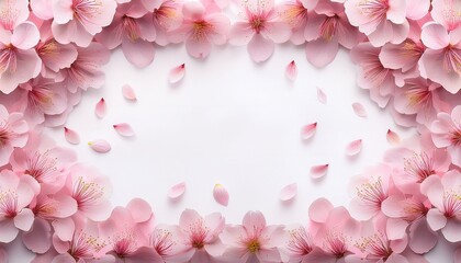 桜で囲まれている背景