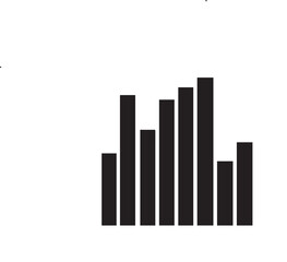 Fototapeta premium bar chart with arrow