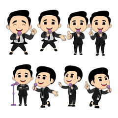 Dynamic MC and Singer Illustration for Events