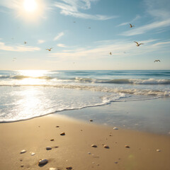 한가로운 바닷가