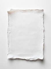 Obraz premium Blank, pristine, white paper sheet