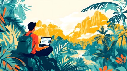 Exploring the Vibrant Lifestyle of Digital Nomads in Exotic Locations around the World