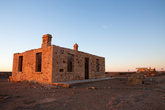 ruin in morning light