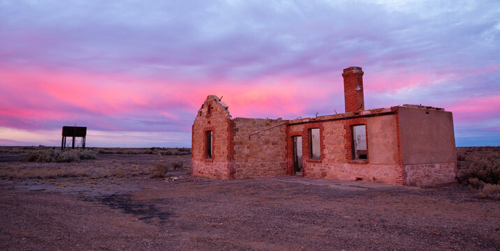 ruin at sunrise