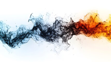 Striking Digital Art Composition of the Elements of Earth, Water, Fire, and Air in Intricate Harmony