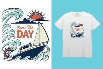 boating t shirt design
