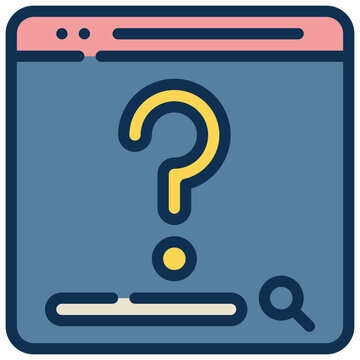 recommend clip art: webpage online lessons learning education question filled outline icon