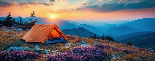 Relaxing Camping Getaway Weekend Under Stars at Wilderness Campground with Milky Way Glows - Perfect Holiday Maker Travel Destination Under Canvas