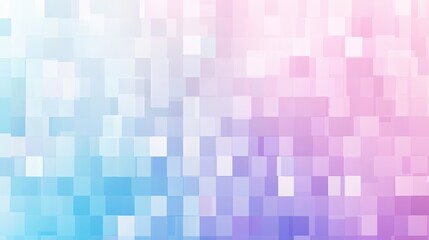 Abstract Pixelated Pastel Dreamscape: A Symphony of Blue and Pink Hues