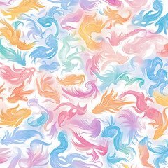 Colorful abstract waves digital art creative design vibrant environment aesthetic viewpoint artistic concept