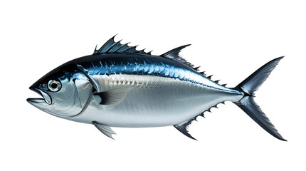 Tuna fish on a transparent  background