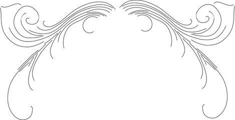 Elegant simple double-line frame with delicate swirls, perfect for invitations, certificates, and decorative designs. A minimalist yet stylish border that adds a touch of sophistication to any project