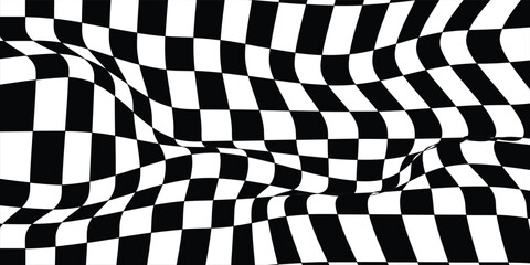Black and white checkered pattern, Checkerboard seamless pattern