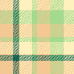 Elegant pastel plaid pattern in soft peach, pale green, and teal.  Perfect for textile design, website backgrounds, or packaging. Evokes feelings of spring, freshness, and subtle sophistication.