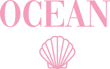Shell shells novelty Ocean nautical luxury sea slogan sailor trending Fashion Vector Graphic Logo mermaid Cute Trending T-shirt Apparel  Yacht Club nautical swimwear slogan sailor Pastel beach beachy