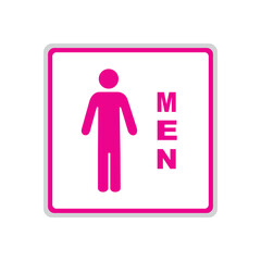 Men Toilet Signage Vector illustration work 01