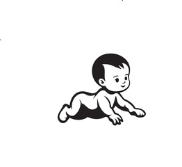 baby crawling