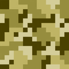 Camouflage texture pattern. Military green design. Flat block layout. White accents.