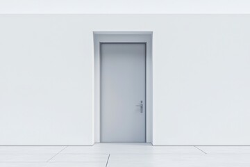 Minimalist aesthetic with sleek door in 2025 trend color.