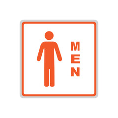 Men Toilet Signage Vector illustration work 07