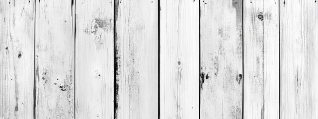 Aged White Wooden Plank Wall