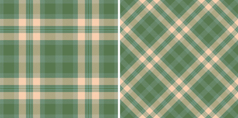Tartan fabric texture of plaid textile vector with a check seamless background pattern. Set in pastel colors. Tablecloth design ideas.
