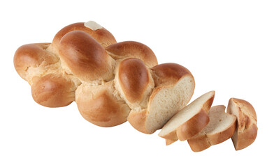 Spiral Bread cut out isolated transparent background