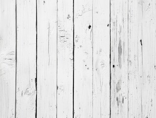 Fototapeta premium White wooden planks texture. Aged, vertical, painted wood