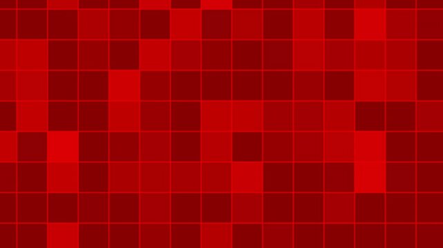 赤色のランダムで動くタイルアニメーション